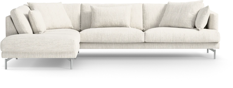 Harper - 3-sits soffa med divan vänster - Vit