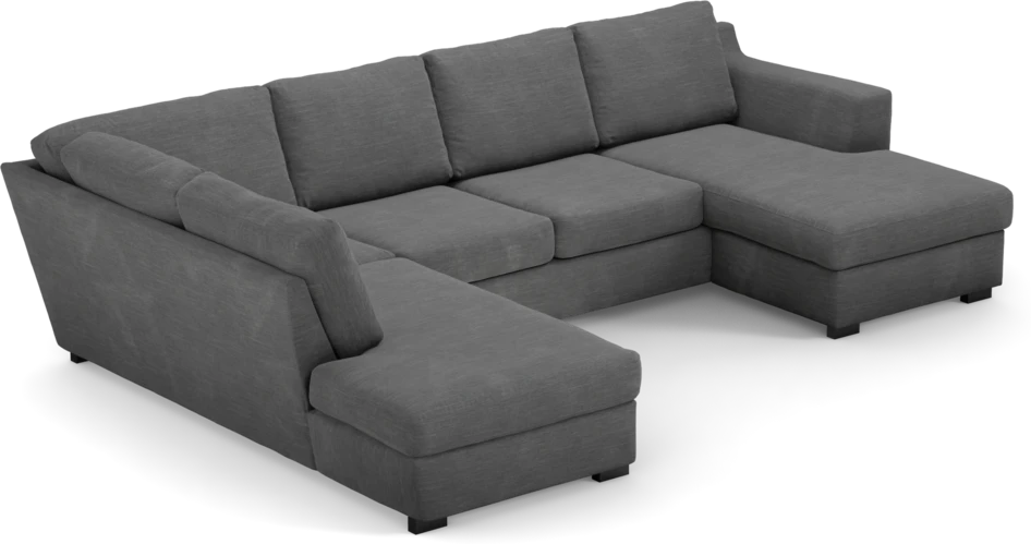 Friday - 3-sits soffa med divan vänster och schäslong höger - Grå