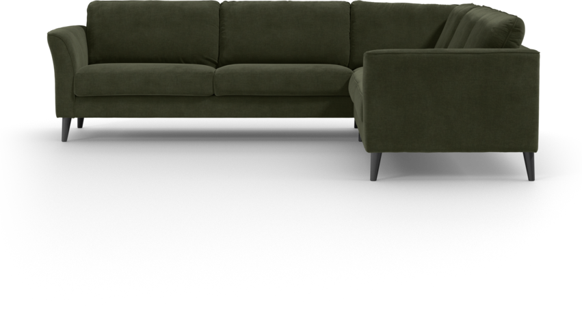 Bridge - Hörnsoffa, 3+3-sits - Grön