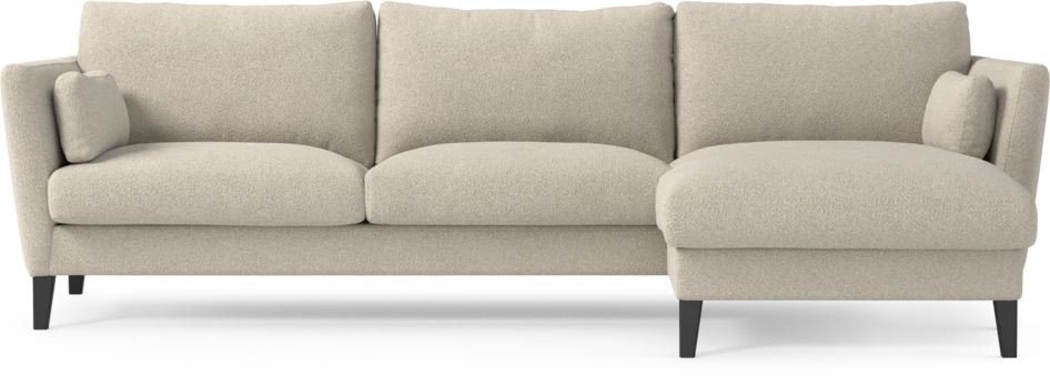 Winston - 3-sits soffa med schäslong, vändbar - Beige