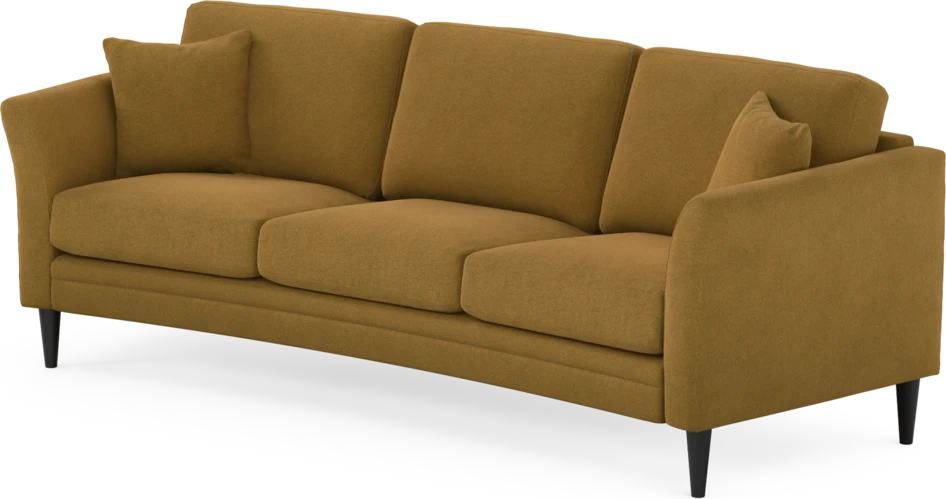 Eden - 3-sits soffa svängd - Gul