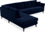 Eden - 3-sits soffa med divan - Blå