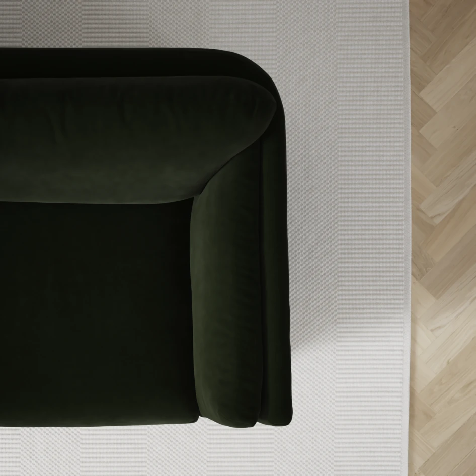 Madison Lux - Hörnsoffa 2+3-sits, hörn 1 - Grön