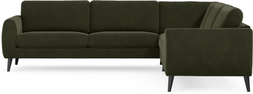 Bridge - Hörnsoffa, 3+3-sits - Grön