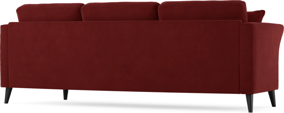 Eden - 3-sits soffa svängd - Röd