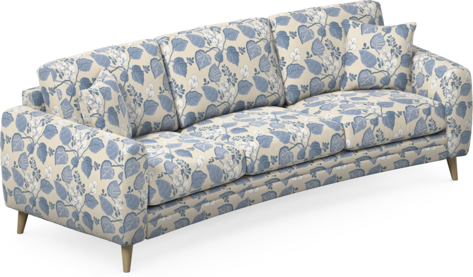 Eden - 3-sits soffa svängd - Flerfärgad