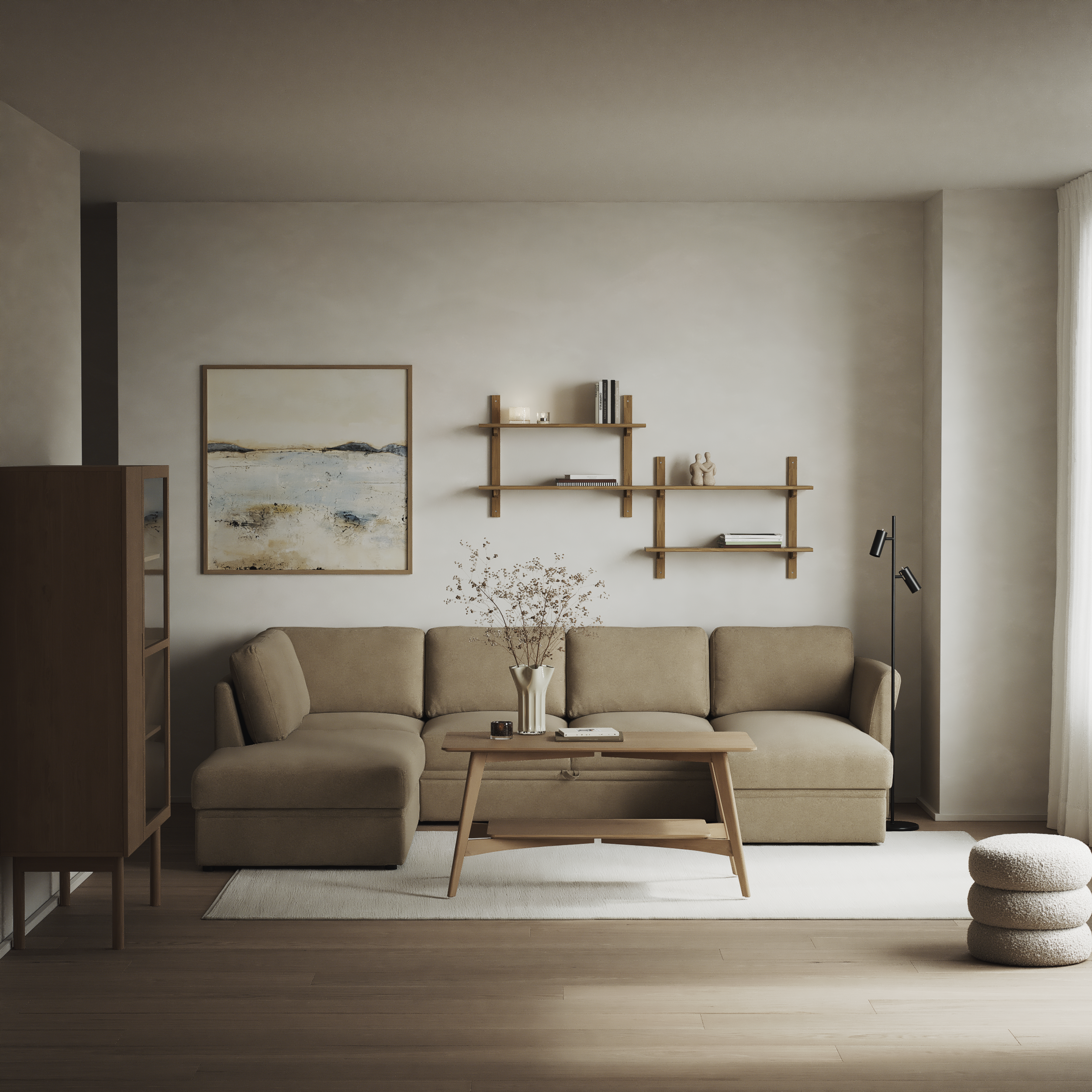 Öland - Bäddsoffa med divan vänster och schäslong höger - inspiration