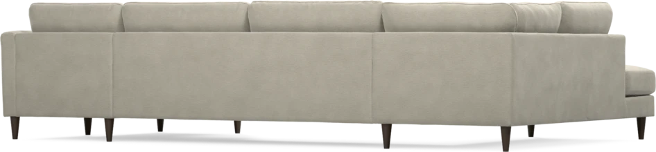Bridge - 3-sits soffa med divan vänster och schäslong höger - Brun