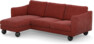 Madison Lux - 2-sits soffa med schäslong vänster - Rosa
