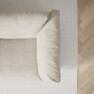 Cherrie - 3-sits soffa, hel dyna, fast klädsel - Beige