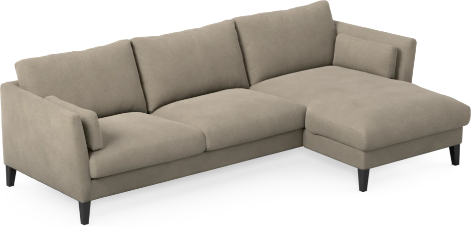 Winston - 3-sits soffa med schäslong, vändbar - Beige