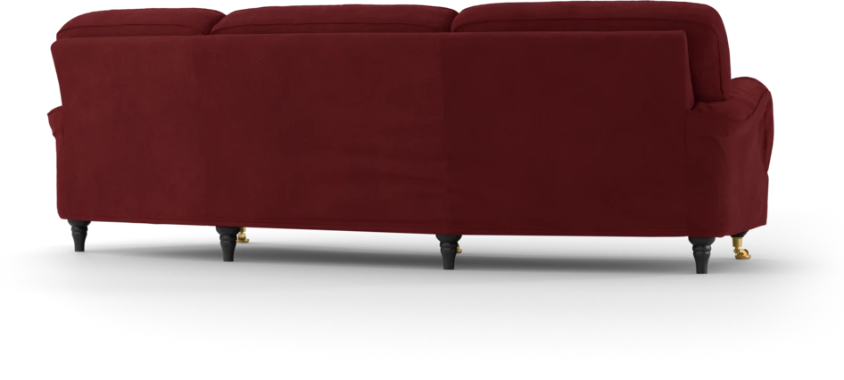 Oxford - 3-sits soffa svängd - Röd