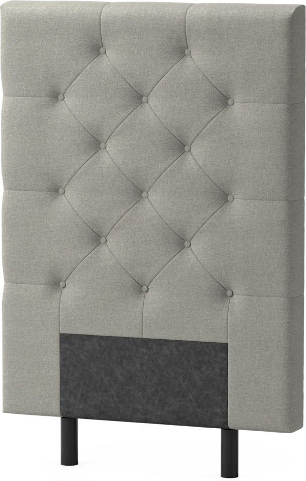 Delux Pikerad - Sänggavel, 90-210 cm - Grå