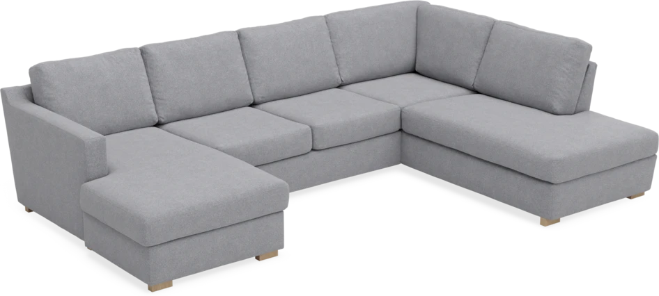 Friday - 3-sits soffa med schäslong vänster och divan höger - Grå