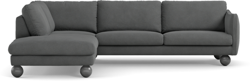 Madison - 3-sits soffa med divan vänster - Grå