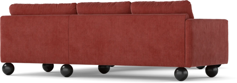 Madison Lux - Hörnsoffa med schäslong höger - Rosa