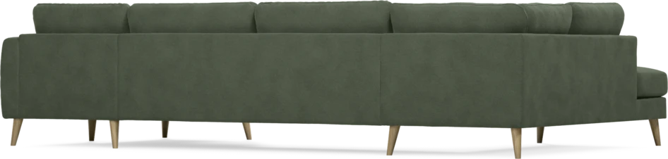 Bridge - 3-sits soffa med divan vänster och schäslong höger - Grön