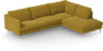 Madison Lux - 3-sits soffa med divan höger - Gul