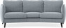 Madison - 3-sits soffa svängd, 70 cm - Blå