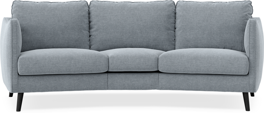 Madison - 3-sits soffa svängd, 70 cm - Blå