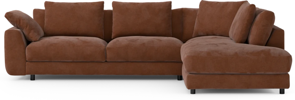 Amie - 3-sits med divan höger - Orange