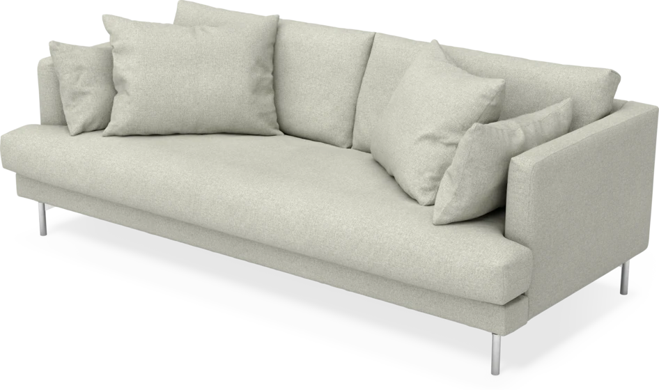 Harper - 3-sits soffa, hel dyna - Beige