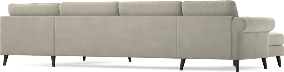 Bridge - 3-sits soffa med schäslong vänster och divan höger - Brun