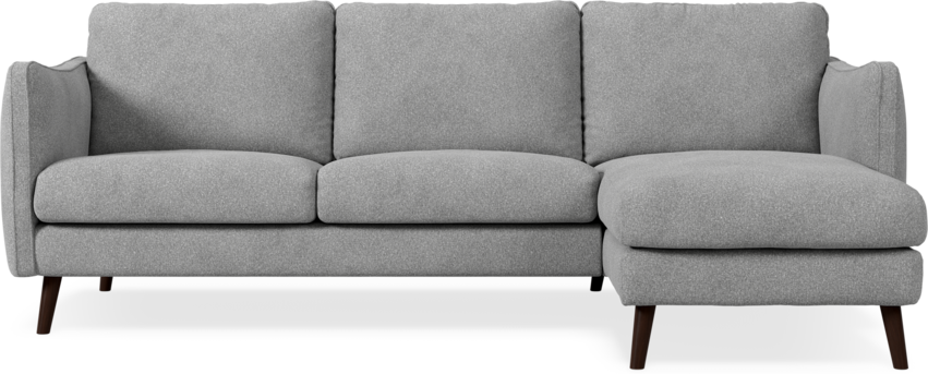 Madison Lux - 2-sits soffa med schäslong höger - Vit