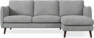 Madison Lux - 2-sits soffa med schäslong höger - Vit