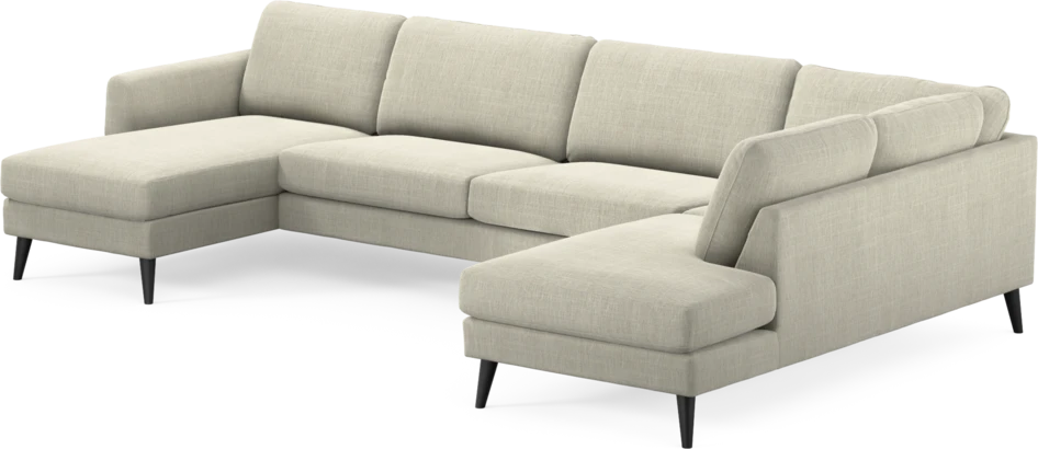 Bridge - 3-sits soffa med schäslong vänster och divan höger - Beige
