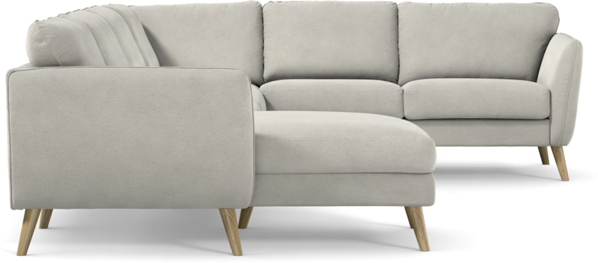 Bridge - Hörnsoffa, 3+2-sits med schäslong vänster - Grå