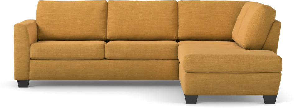 Friday - 2,5-sits soffa med divan höger - Gul