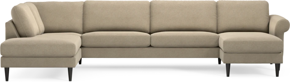 Bridge - 3-sits soffa med divan vänster och schäslong höger - Beige