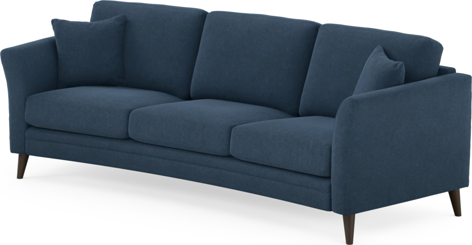Eden - 3-sits soffa svängd - Blå