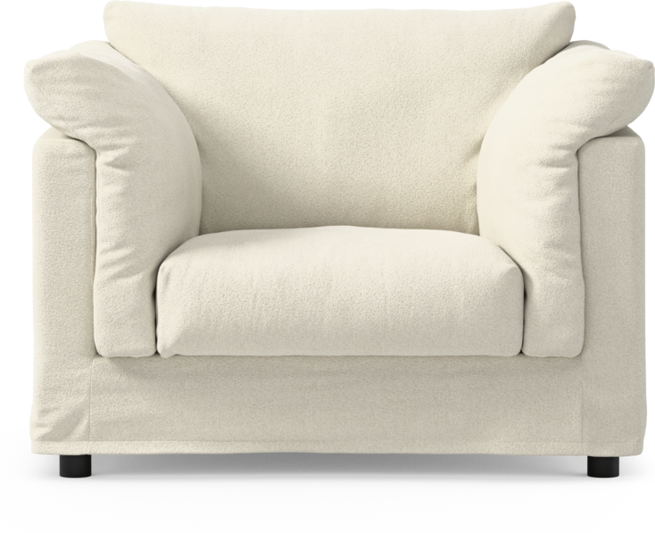 Cherrie - Fåtölj med kappa - Vit