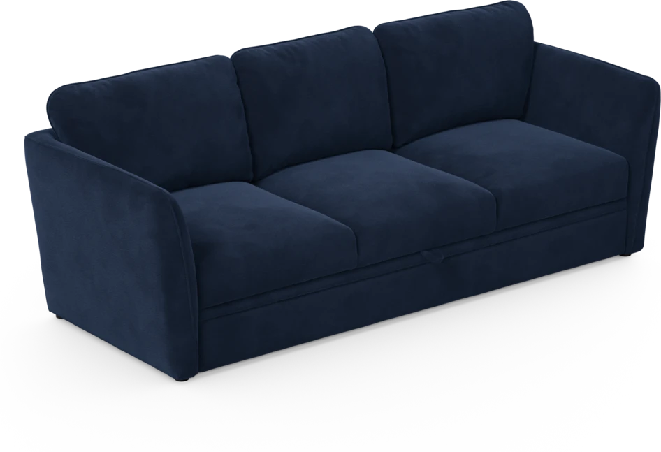 Öland - Bäddsoffa 3-sits, längsbäddad - Blå