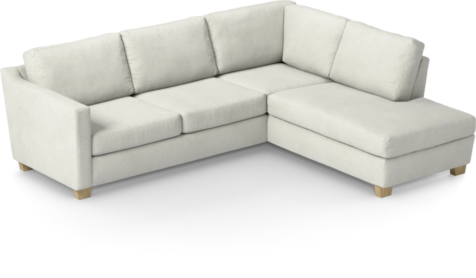 Friday - 2,5-sits soffa med divan höger - Vit