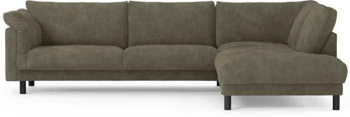 Cherrie, 3-sits soffa med divan höger, fast klädsel