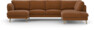 Madison Lux - 2-sits soffa med schäslong vänster och divan höger - Orange