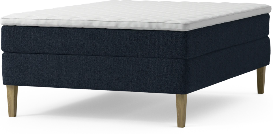 Delux Sense - Kontinentalsäng, enkelsäng 140 cm med bäddmadrass och sängben