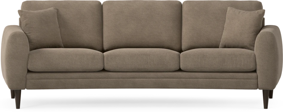 Eden - 3-sits soffa svängd - Brun