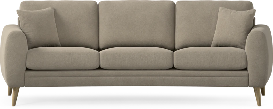 Eden - 3-sits soffa svängd - Beige