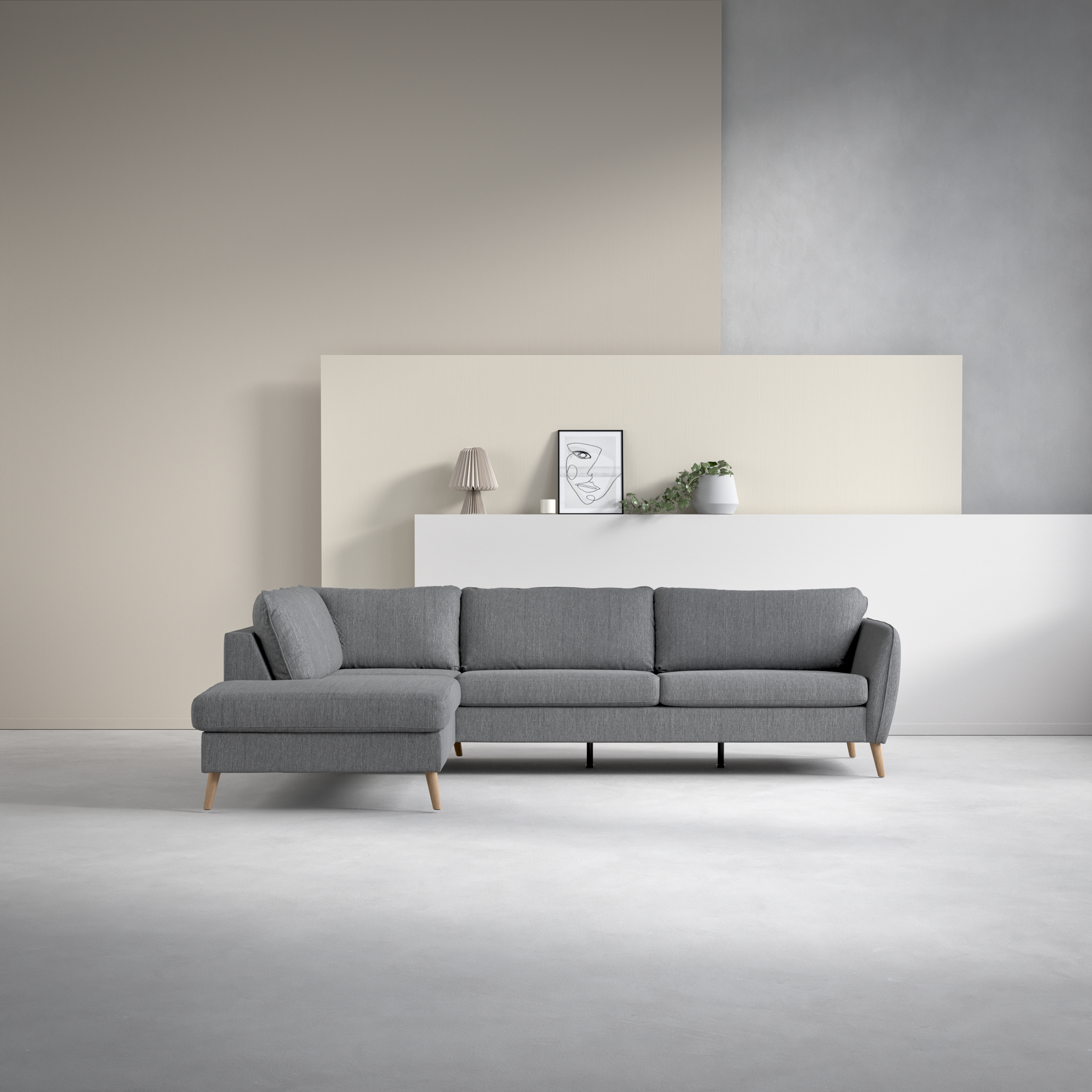 County - 2,5-sits soffa med divan vänster - inspiration