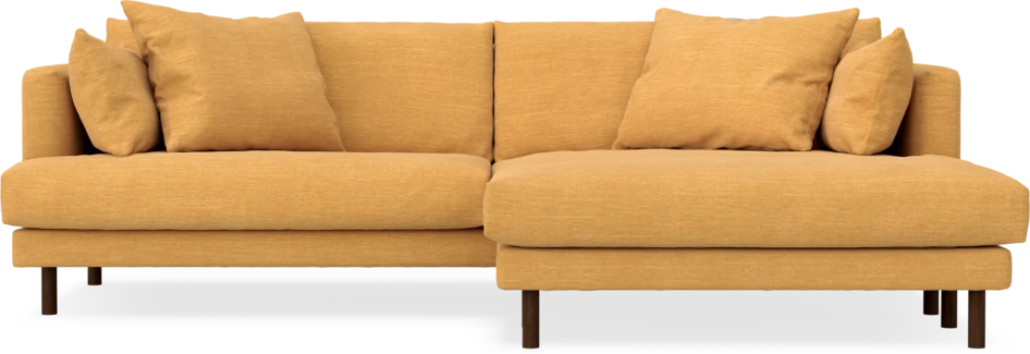 Harper - 4-sits med schäslong XL höger - Gul