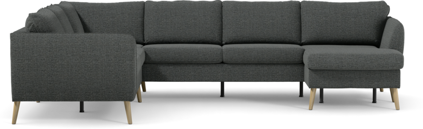County - Hörnsoffa, 2+3-sits med schäslong höger - Grå
