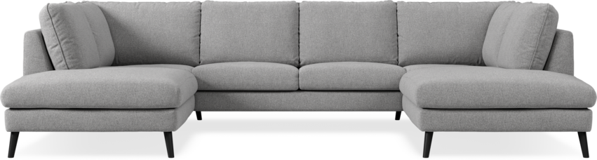 Madison - 2-sits soffa med divan vänster och höger - Grå