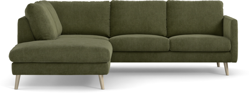 Madison Lux - 2-sits soffa med divan vänster - Grön