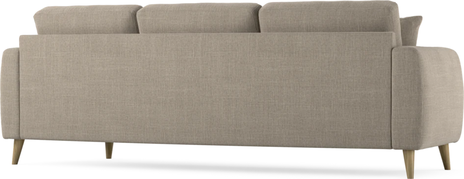 Eden - 3-sits soffa svängd - Beige
