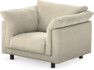 Cherrie - Fåtölj, fast klädsel - Beige