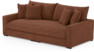 Rossi - 3-sits soffa, hel dyna - Orange
